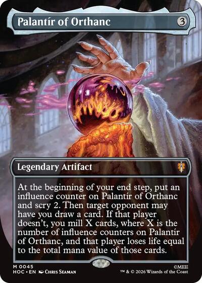 Palantir of Orthanc (Borderless) (The Hobbit: Eternal-Legal) Light Play Foil