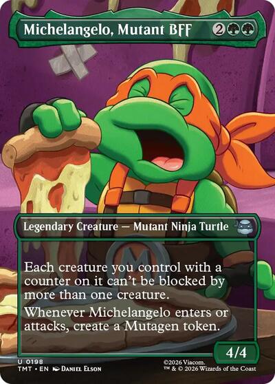 Michelangelo, Mutant BFF (Borderless) (Teenage Mutant Ninja Turtles) Light Play