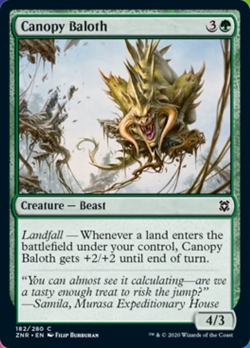 Canopy Baloth (Zendikar Rising) Damaged / Poor