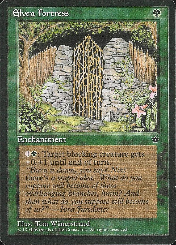 Elven Fortress (Wanerstrand) (Fallen Empires) Light Play