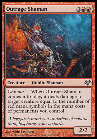 Outrage Shaman (Eventide) Light Play