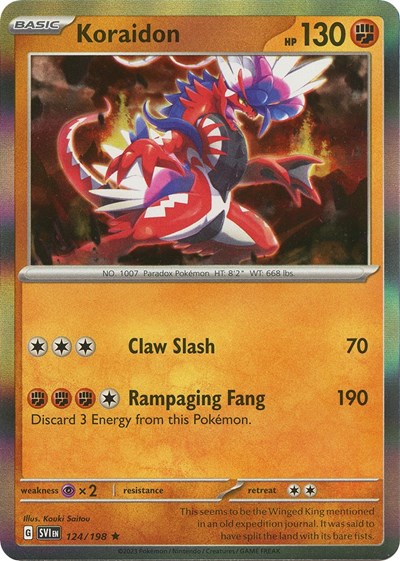 Koraidon (Scarlet and Violet: Base Set) Light Play Reverse Holofoil