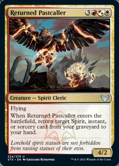Returned Pastcaller (Strixhaven) Light Play Foil