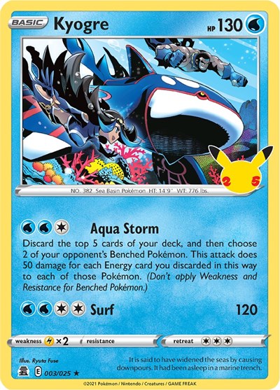 Kyogre (Celebrations) Light Play Holofoil