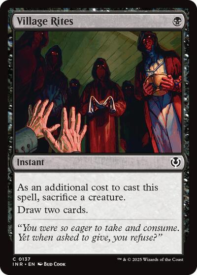 Village Rites (Innistrad Remastered) Light Play Foil