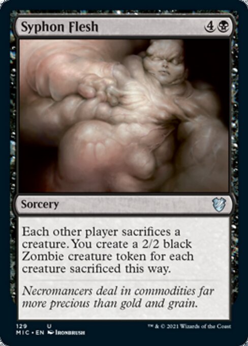 Syphon Flesh (Commander 2021 Midnight Hunt) Light Play