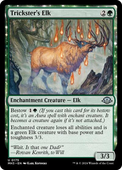 Trickster's Elk (Modern Horizons 3) Light Play Foil