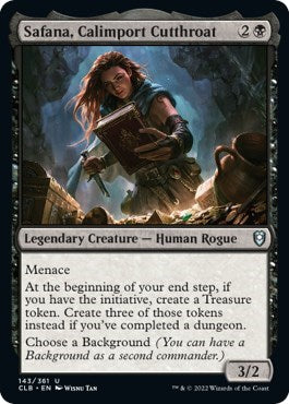 Safana, Calimport Cutthroat (Commander Legends: Battle for Baldur's Gate) Light Play Foil