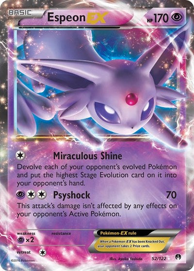 Espeon EX (XY - BREAKpoint) Near Mint Holofoil