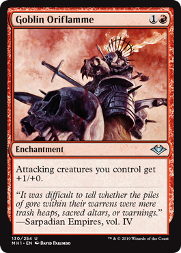 Goblin Oriflamme (Modern Horizons) Light Play