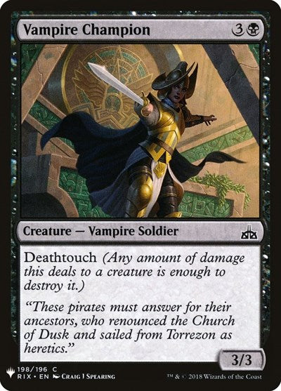 Vampire Champion (Mystery Booster) Light Play