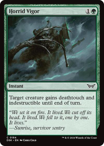 Horrid Vigor (Duskmourn: House of Horror) Light Play Foil
