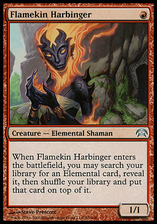 Flamekin Harbinger (Planechase) Light Play