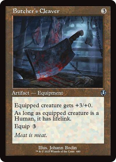 Butcher's Cleaver (Retro Frame) (Innistrad Remastered) Light Play Foil
