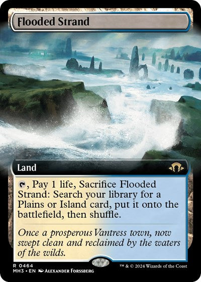 Flooded Strand (Extended Art) (Modern Horizons 3) Light Play Foil