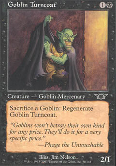 Goblin Turncoat (Legions) Light Play