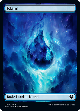 Island (251) (Theros Beyond Death) Light Play Foil