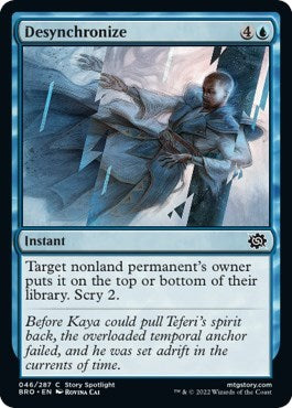 Desynchronize (The Brothers' War) Light Play Foil