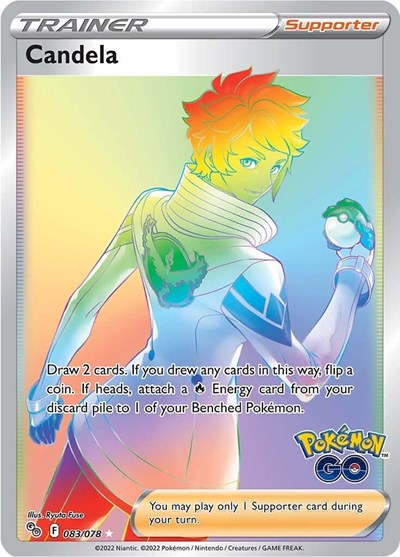 Candela (Secret) (Pokemon GO) Light Play Holofoil