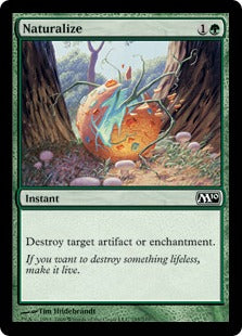 Naturalize (Magic 2010 Core Set) Light Play