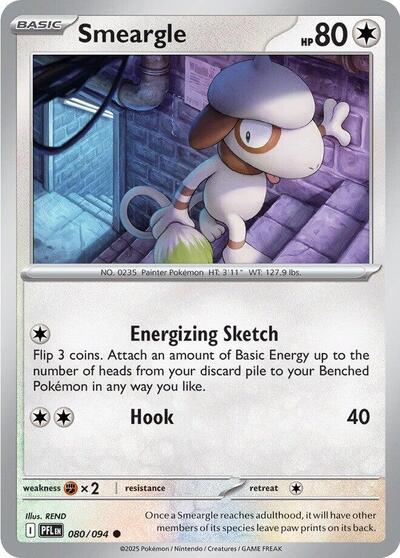 Smeargle (ME02: Phantasmal Flames) Light Play Reverse Holofoil