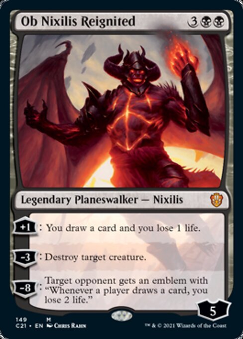Ob Nixilis Reignited (Commander 2021 Strixhaven) Light Play