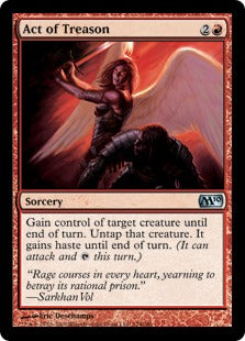 Act of Treason (Magic 2010 Core Set) Medium Play