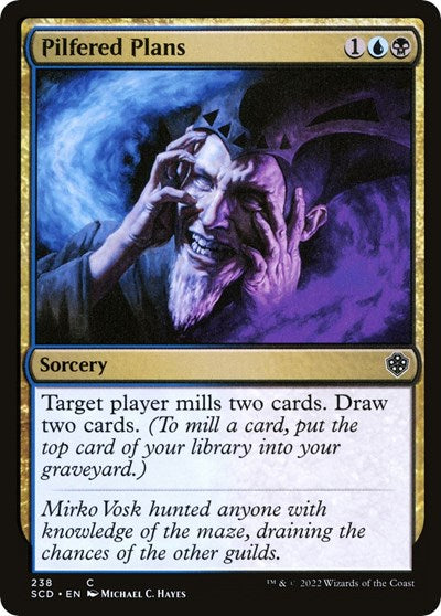 Pilfered Plans (Commander 2022 Starter Decks) Light Play