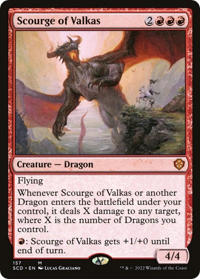 Scourge of Valkas (Commander 2022 Starter Decks) Light Play