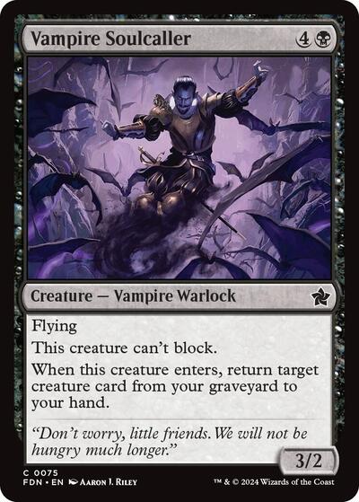 Vampire Soulcaller (Foundations) Light Play Foil