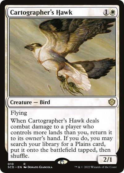 Cartographer's Hawk (Commander 2022 Starter Decks) Light Play