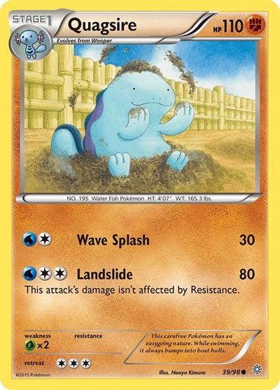 Quagsire (XY - Ancient Origins) Medium Play Reverse Holofoil