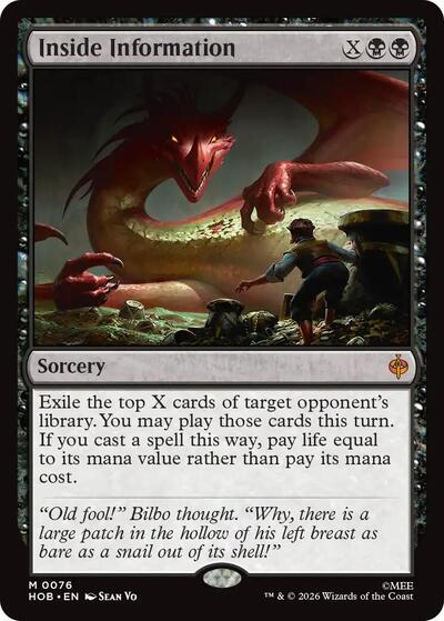 Inside Information (The Hobbit) Light Play Foil