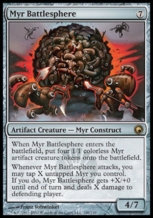 Myr Battlesphere (Scars of Mirrodin) Light Play