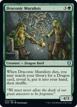 Draconic Muralists (Commander Legends: Battle for Baldur's Gate) Light Play