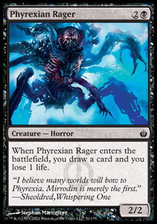 Phyrexian Rager (Mirrodin Besieged) Light Play