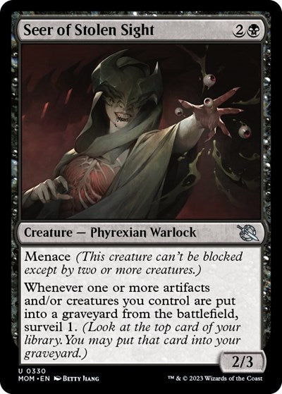 Seer of Stolen Sight (March of the Machine) Light Play Foil