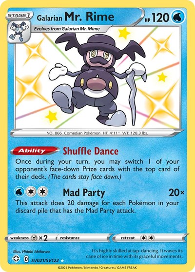 Galarian Mr. Rime (Shining Fates: Shiny Vault) Light Play Holofoil