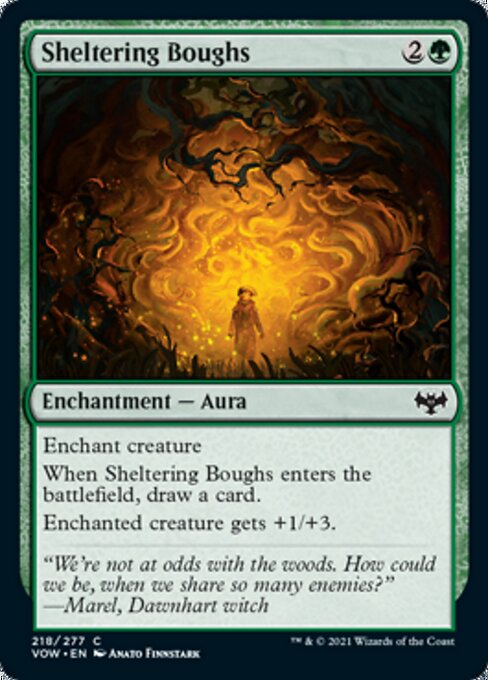 Sheltering Boughs (Innistrad: Crimson Vow) Light Play