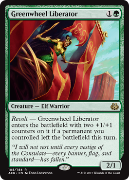 Greenwheel Liberator (Aether Revolt) Light Play
