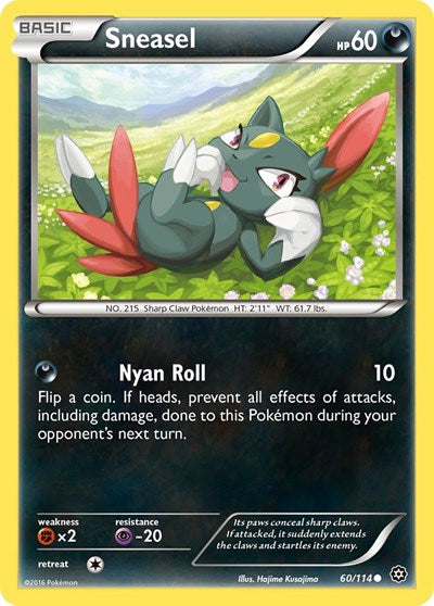 Sneasel (XY - Steam Siege) Light Play