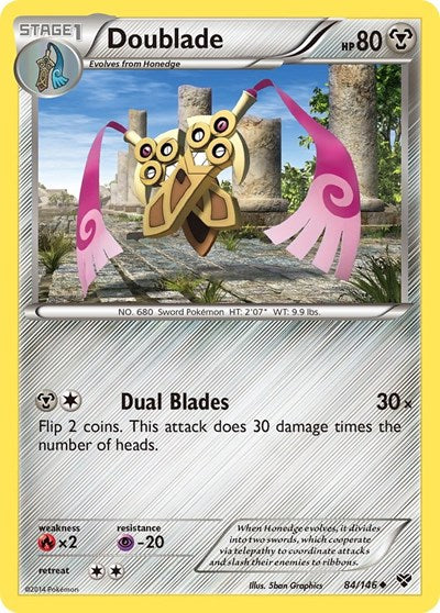 Doublade (XY Base Set) Medium Play