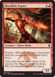 Bloodfire Expert (Khans of Tarkir) Light Play