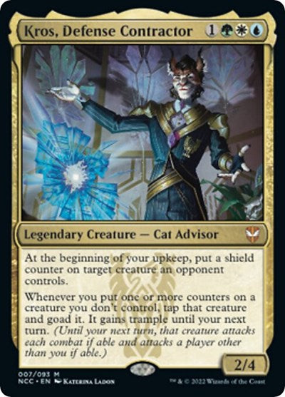 Kros, Defense Contractor (Commander: Streets of New Capenna) Light Play Foil
