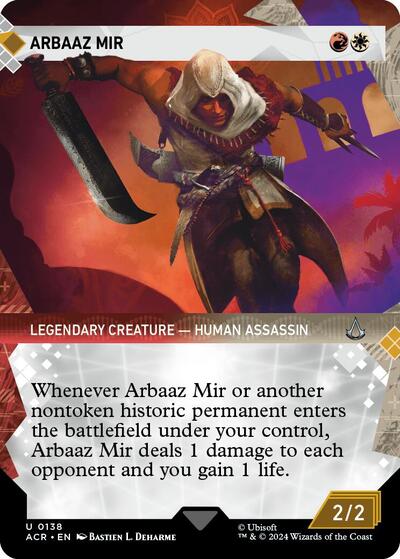Arbaaz Mir (Showcase) (Universes Beyond: Assassin's Creed) Light Play Foil