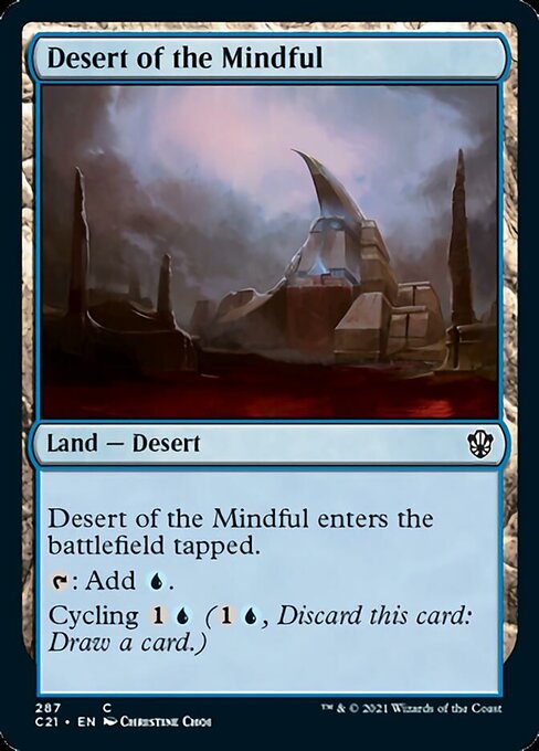 Desert of the Mindful (Commander 2021 Strixhaven) Light Play