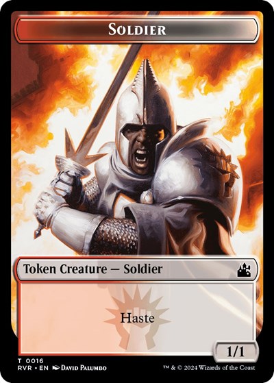 Soldier Token (Ravnica Remastered) Light Play
