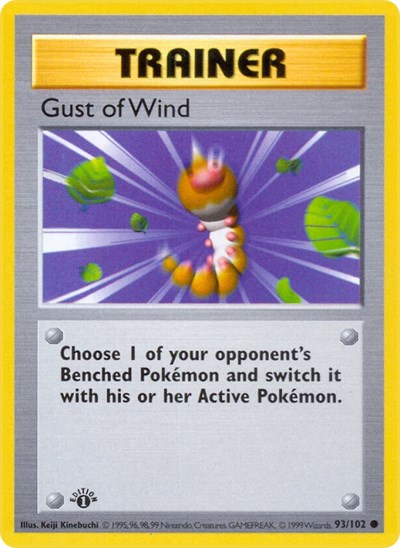 Gust of Wind (Base Set (Shadowless)) Light Play 1st Edition