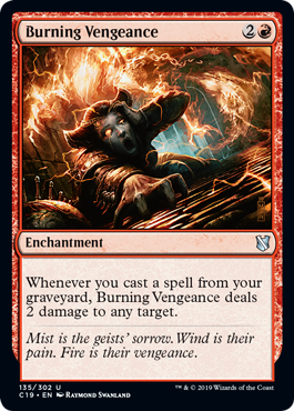 Burning Vengeance (Commander 2019) Light Play