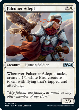 Falconer Adept (Magic 2021 Core Set) Light Play